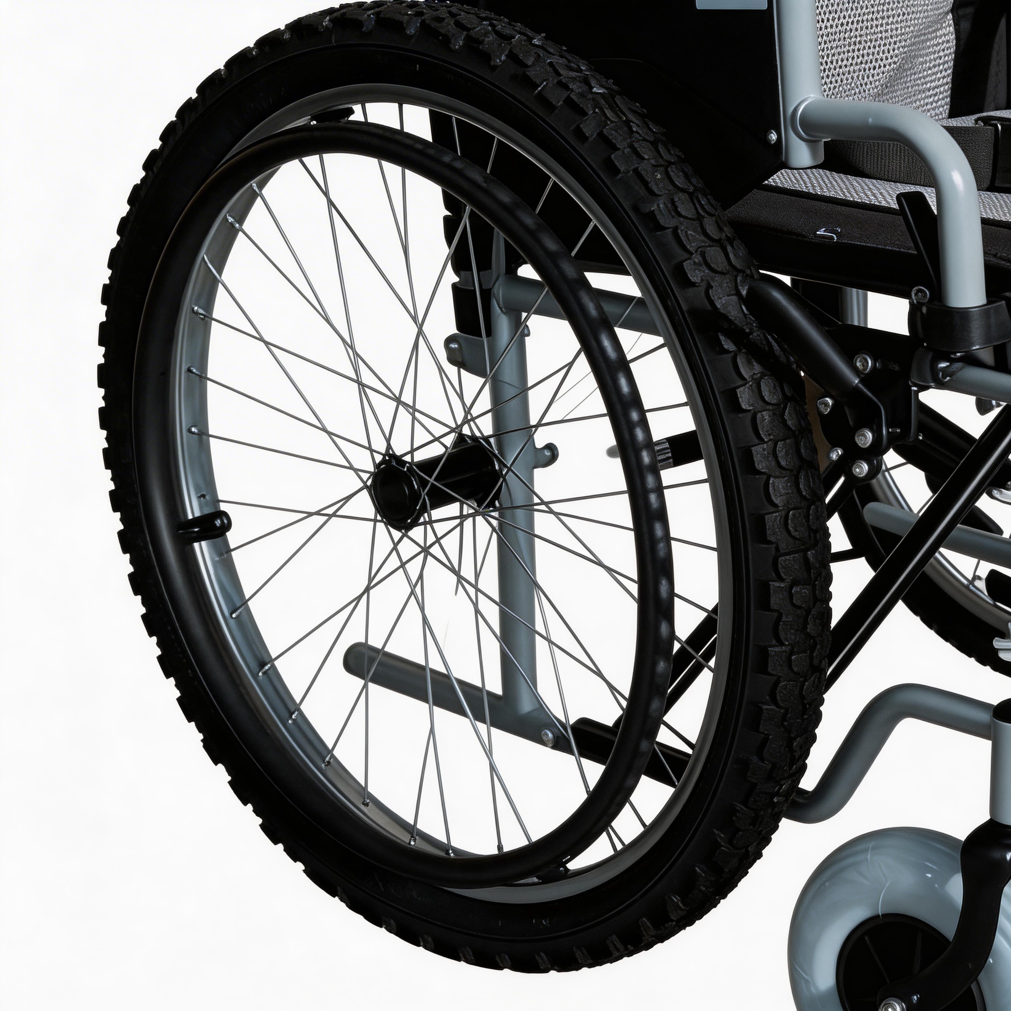 Вездеходная ручная инвалидная коляска Fat Tire оптом | Настраиваемые задние колеса и прочная стальная рама